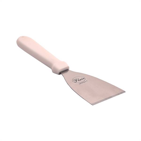 Flair 3 inch Heavy Stainless Steel Plan Scraper for Mixing Cutting Ice Cream Cake Chocolate Dough